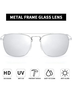 Gafas de Sol Aviador Jim Halo Lentes de Vidrio UV400 2