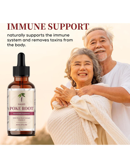Suplemento Inmunológico Vegano Nahid | Extracto Raíz Poke 60 ml