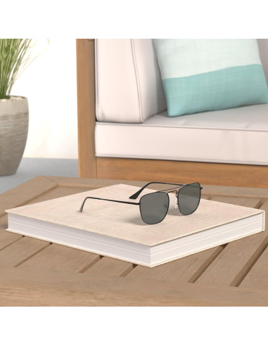 Gafas de Sol Aviador Jim Halo Metal con Lentes de Vidrio