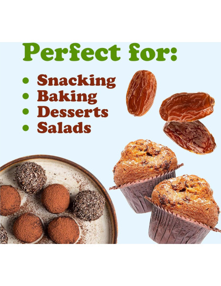 Dátiles Deglet Noor Orgánicos Food to Live 1.81 kg Sin Hueso