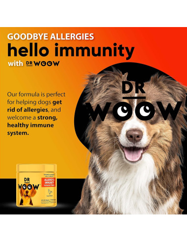 Suplemento Inmunológico para Perros Dr Woow - Alivio Alergias