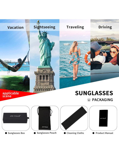 Gafas de Sol Aviador Jim Halo Metal con Lentes de Vidrio