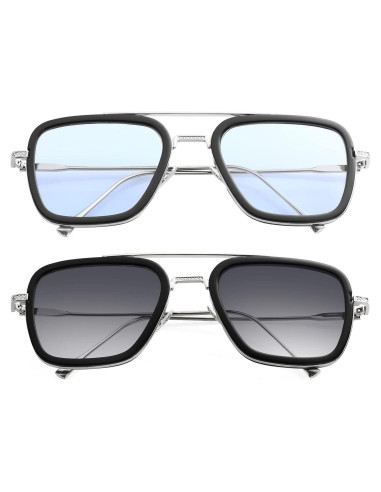 Gafas de sol AIEYEZO Tony Stark Cuadradas UV 100%