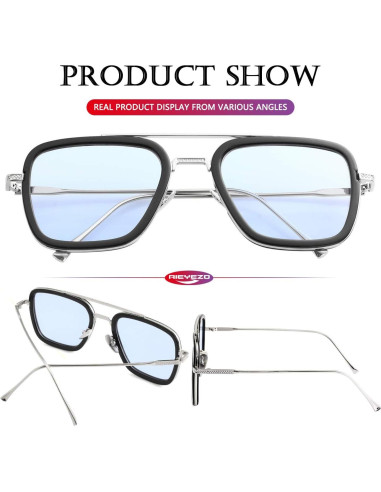 Gafas de sol AIEYEZO Tony Stark Cuadradas UV 100%