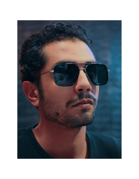 Gafas de sol AIEYEZO Tony Stark Cuadradas UV 100%