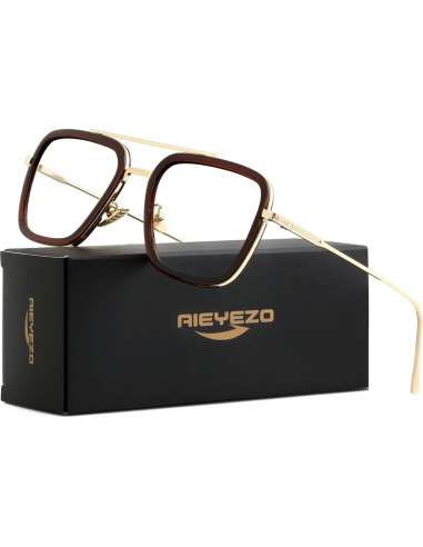 Gafas de sol AIEYEZO Tony Stark Cuadradas UV 100%