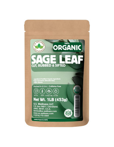 Salvia Orgánica U.S. Wellness 0.45 kg - Té y Condimento