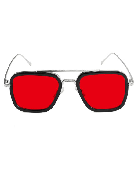 Gafas de sol AIEYEZO Tony Stark Cuadradas Metal UV 100%
