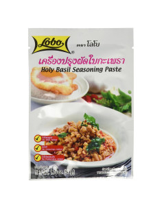 Pasta de Condimento de Albahaca Sagrada Lobo - 250 g (5 paquetes)