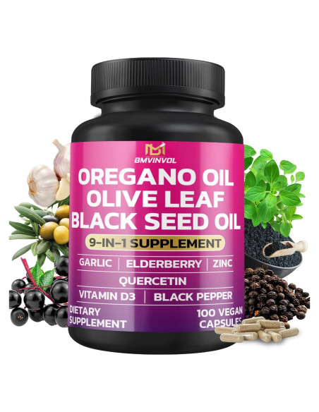 BMVINVOL Extracto de Orégano Cápsulas Complejo 100 Unidades - Suplemento Inmunológico