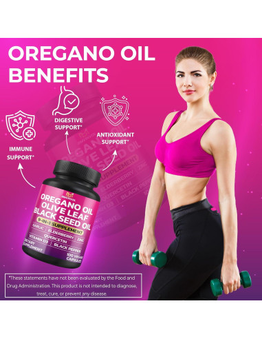 BMVINVOL Extracto de Orégano Cápsulas Complejo 100 Unidades - Suplemento Inmunológico