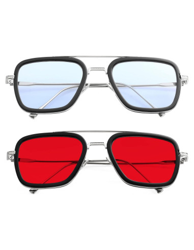 Gafas de sol AIEYEZO Tony Stark Cuadradas UV 100%