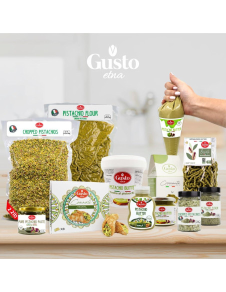 Harina de Pistacho Gusto ETNA 1 kg Sin Gluten Vegana Italia