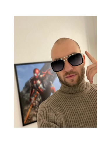 Gafas de sol AIEYEZO Tony Stark Cuadradas UV 100%