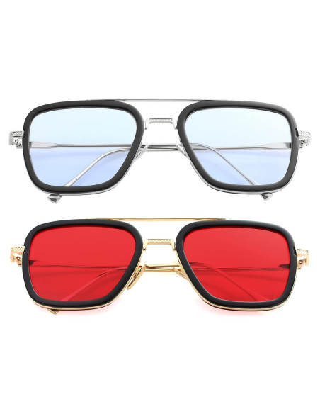 Gafas de sol AIEYEZO Tony Stark Cuadradas UV 100%