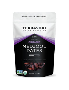 Dátiles Medjool Orgánicos Terrasoul 454g - Suave y Dulce