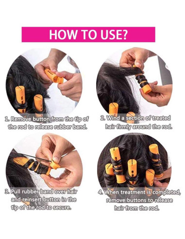 Juego de 40 Varillas de Permanentes para Cabello Natural - Alimiriam