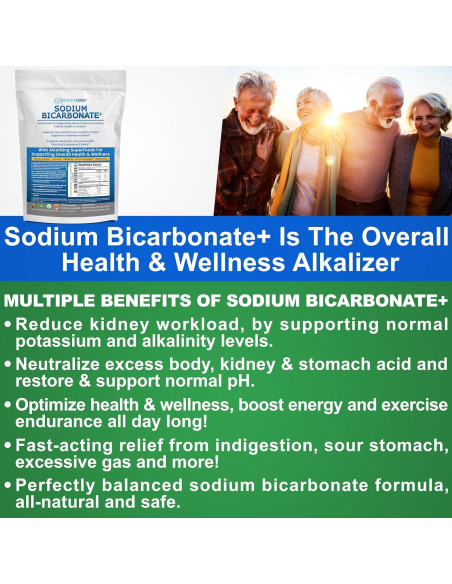 Suplemento Alcalino Bicarbonato de Sodio Orgánico 0.91 kg