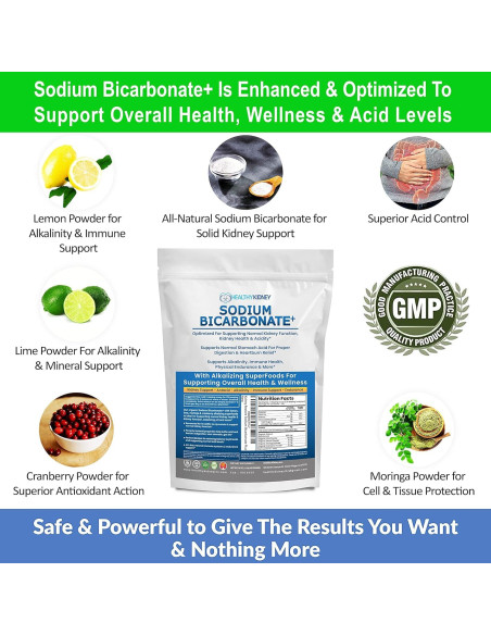 Suplemento Alcalino Bicarbonato de Sodio Orgánico 0.91 kg