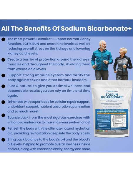 Suplemento Alcalino Bicarbonato de Sodio Orgánico 0.91 kg