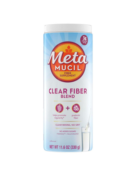 Suplemento de fibra Metamucil 408g - Mezcla clara sin sabor