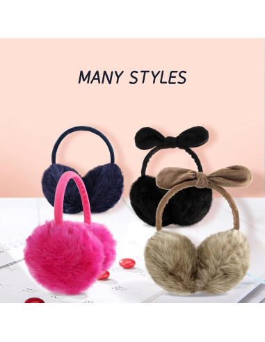 Orejeras de Invierno POXIMI para Mujeres y Niñas Ajustables