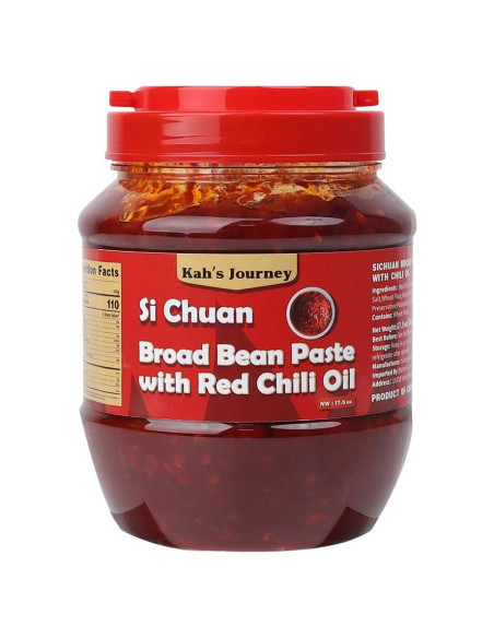 Pasta de Frijol Ancho con Aceite de Chile Rojo Pixian 500g