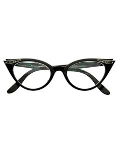 Gafas Ojo de Gato Transparentes Vintage con Rhinestones