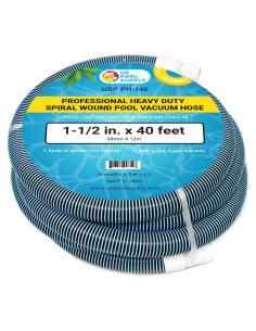 Manguera de Vacío U.S. Pool Supply 1.5" (38mm) x 12m Alta Resistencia