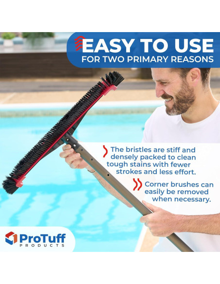 Cabezal de Cepillo para Piscina ProTuff 55.88 cm - Cerdas Resistentes