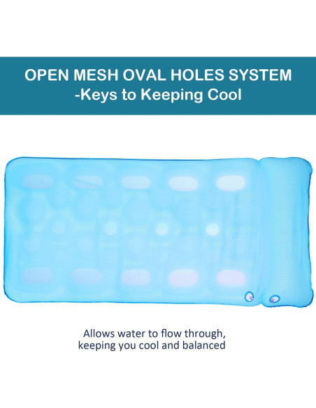 Flotador de piscina FindUWill XL 183x94 cm Rayas Coloridas