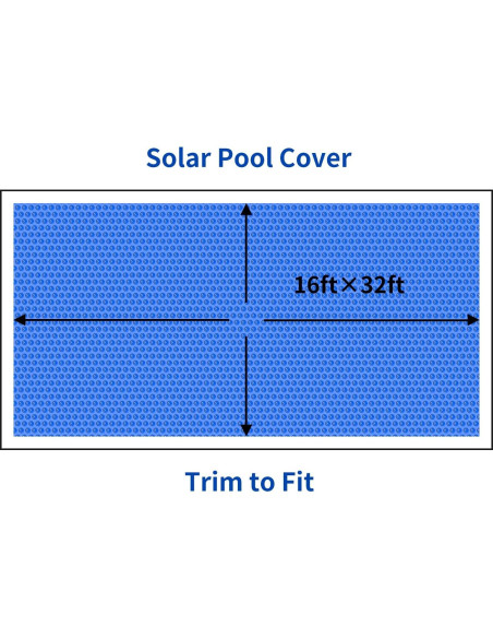 Cubierta Solar BigXwell 16x32 Pies Rectangular PE 12Mil