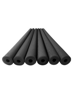 Fideos de Piscina de Espuma Play22 - Paquete de 6 Negros 121.92 cm