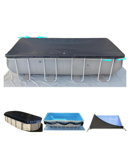 Cubierta de Piscina SIHAIAN 2.74x5.49m Rectangular Resistente UV