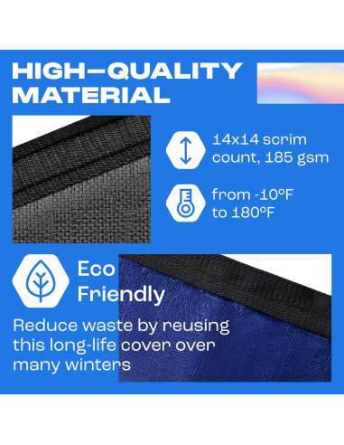 Cubierta de piscina redonda 18 pies Yankee Pool Pillow - Zafiro