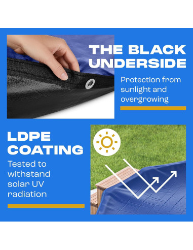 Cubierta de piscina redonda 18 pies Yankee Pool Pillow - Zafiro