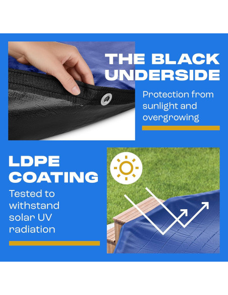 Cubierta de piscina redonda 18 pies Yankee Pool Pillow - Zafiro