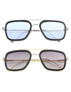 Gafas de sol AIEYEZO Tony Stark Cuadradas UV 100%