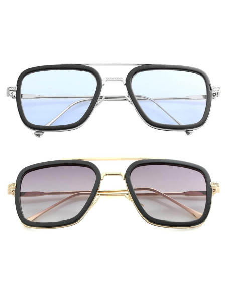 Gafas de sol AIEYEZO Tony Stark Cuadradas UV 100%