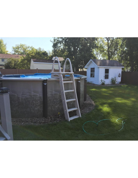 Escalera de Seguridad Ajustable Confer Plastics 7200 Gris 48-56"