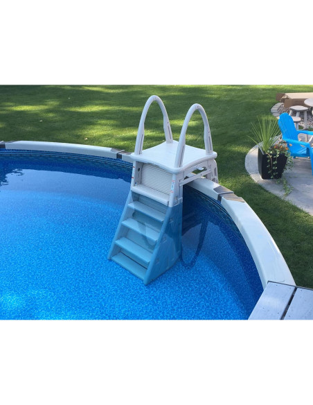 Escalera de Seguridad Ajustable Confer Plastics 7200 Gris 48-56"