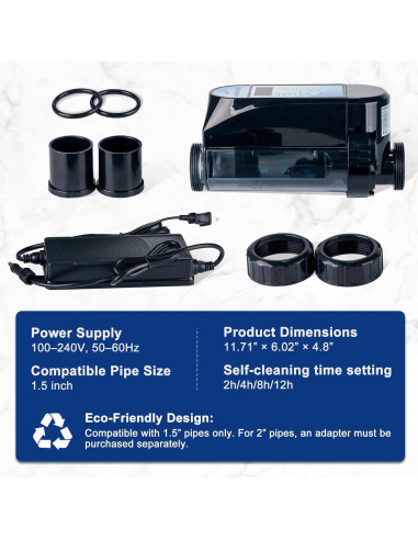 Clorador de Piscina de Agua Salada Rinoson 49,210L WiFi