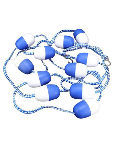 Cuerda Divisoria de Flotador YUEWO 5.49m con Ganchos Inoxidable