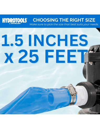Manguera de Retrolavado Swimline Hydrotools 8703 7.62m x 2.54cm