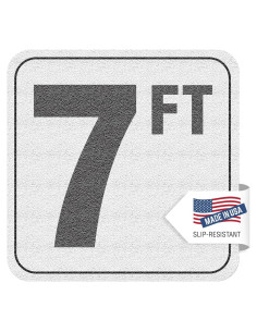 Marcadores de Profundidad de Piscina Vinilo 6x6" Antideslizante