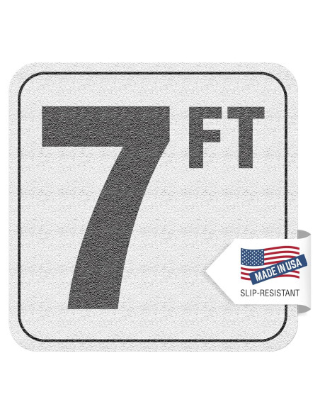 Marcadores de Profundidad de Piscina Vinilo 6x6" Antideslizante