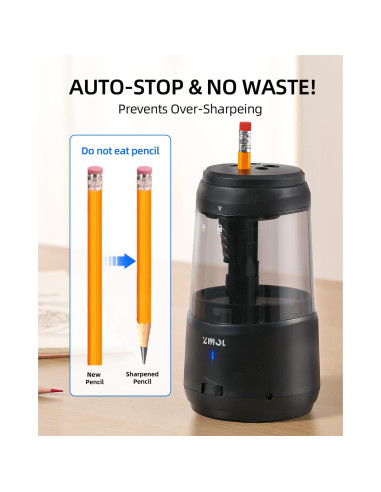 Afilador Eléctrico ZMOL JY-015 con Parada Automática y 5 Velocidades