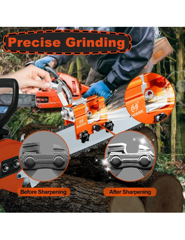 Afilador de Motosierra OMCCHK 5PCS Manual Portátil