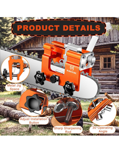 Afilador de Motosierra OMCCHK 5PCS Manual Portátil