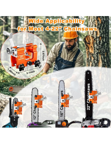 Afilador de Motosierra OMCCHK 5PCS Manual Portátil